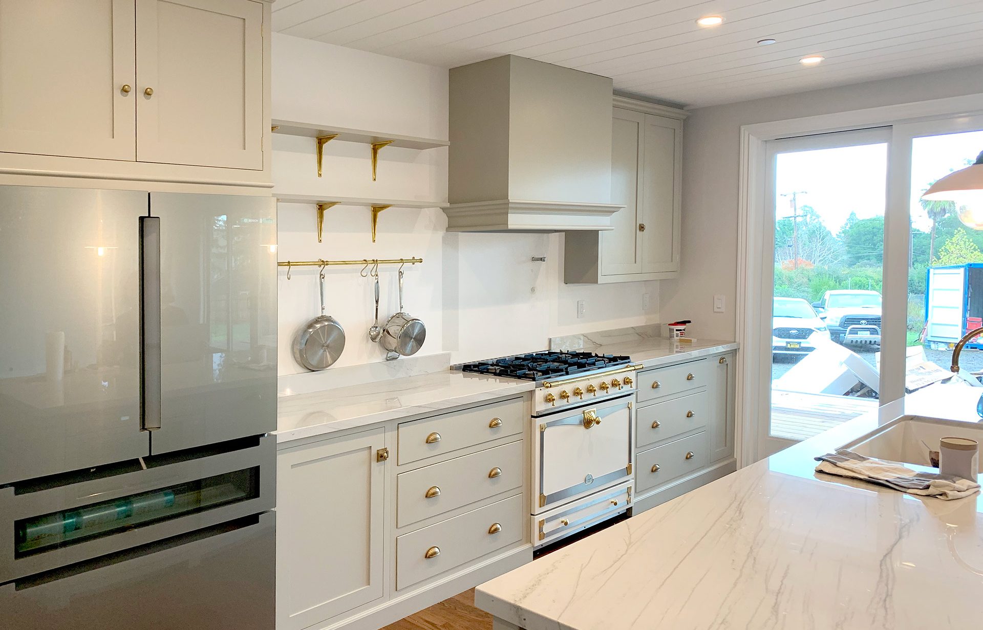 Kitchen remodel. Natural sunlight.